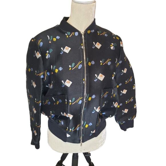 Suno Wool Blend Embroidered Full Zip Jacket size 2/ Medium - Picture 1 of 9